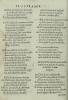 Primeira parte dos avtos e comedias portvgvesas feitas por Antonio Prestes, & por Luis de Camões, & por outros Autores Portugueses, cujos nomes vão nos principios de suas obras. Agora nouamente juntas & emendadas nesta primeira impressão, por Afonso Lopez, moço da Capella de sua Magestade, & a sua custa. Por Andres Lobato Impressor de Liuros, Anno 1587, fol. 33v.
